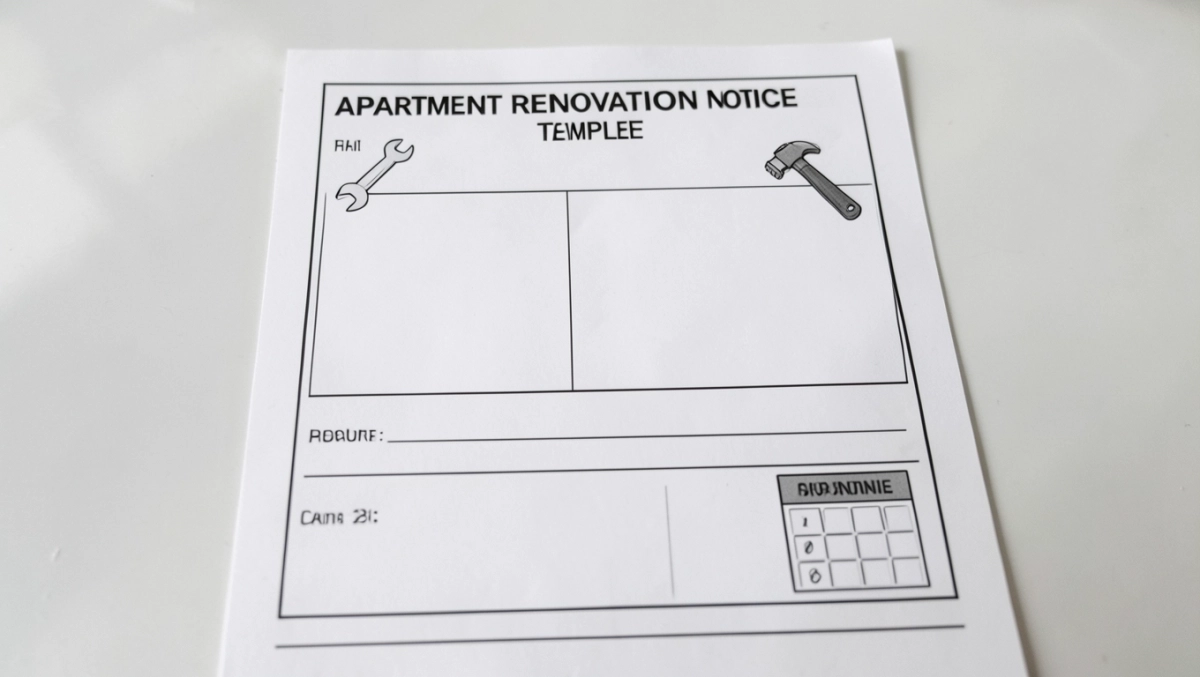 Zawiadomienie o remoncie mieszkania wzór